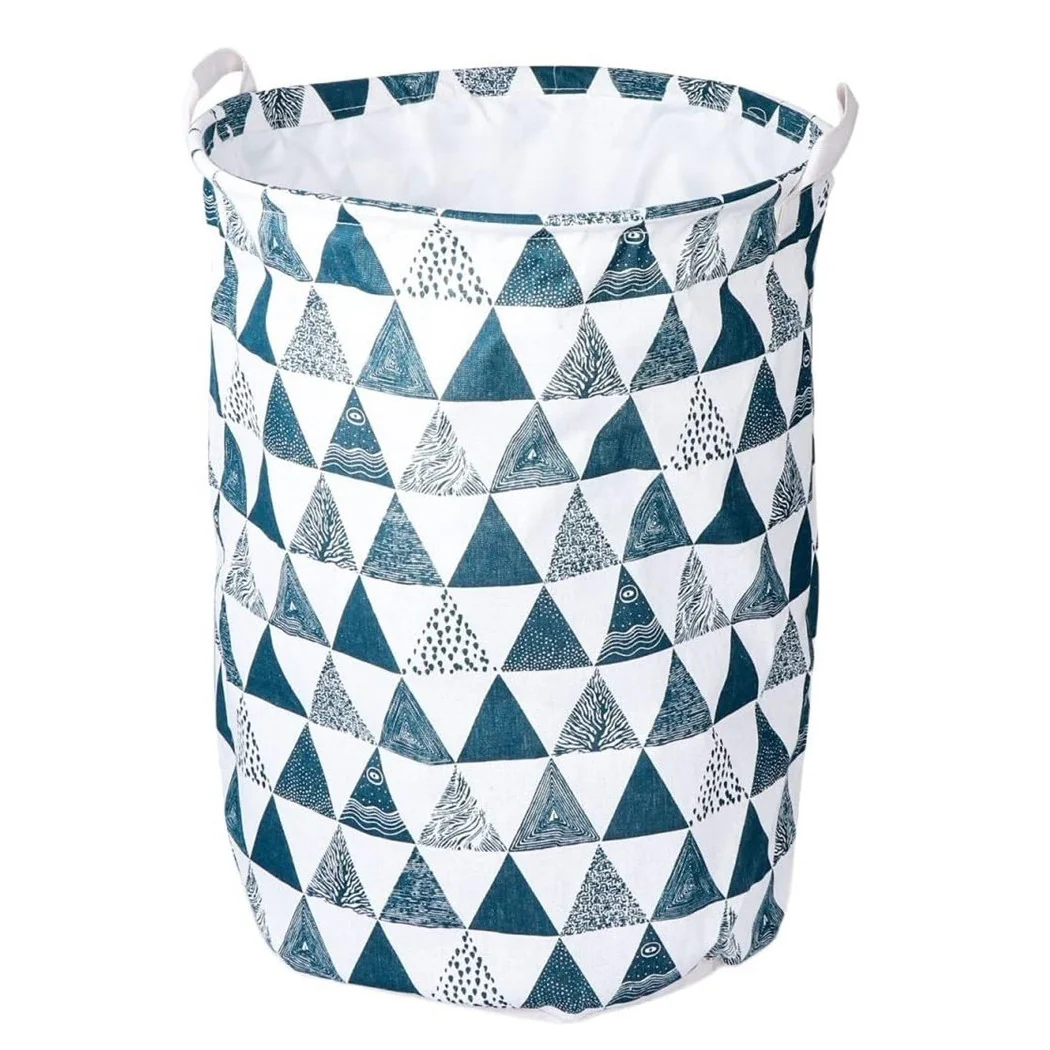 Cesta de la puerta de lencería Ropa sucia Triángulos plegables Motif 40x50cm 10477