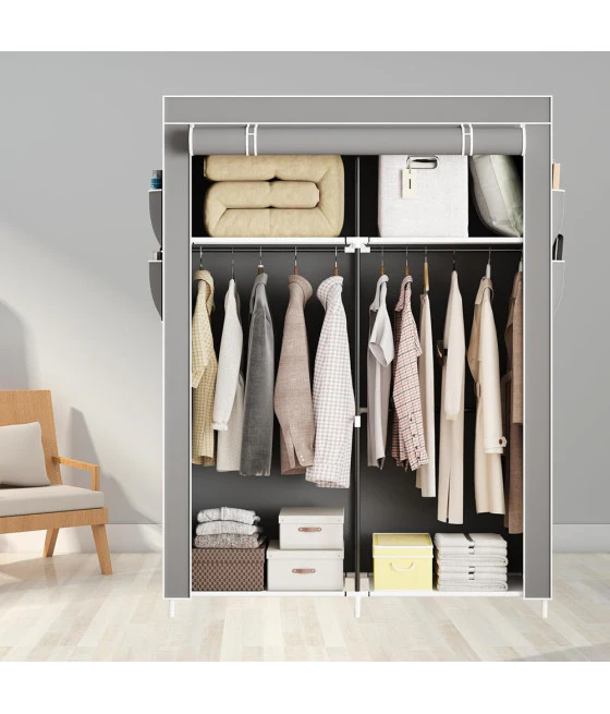 LED 60W 2 CERCHI CON TELECOMANDO DESIGN MODERN NERO 71125