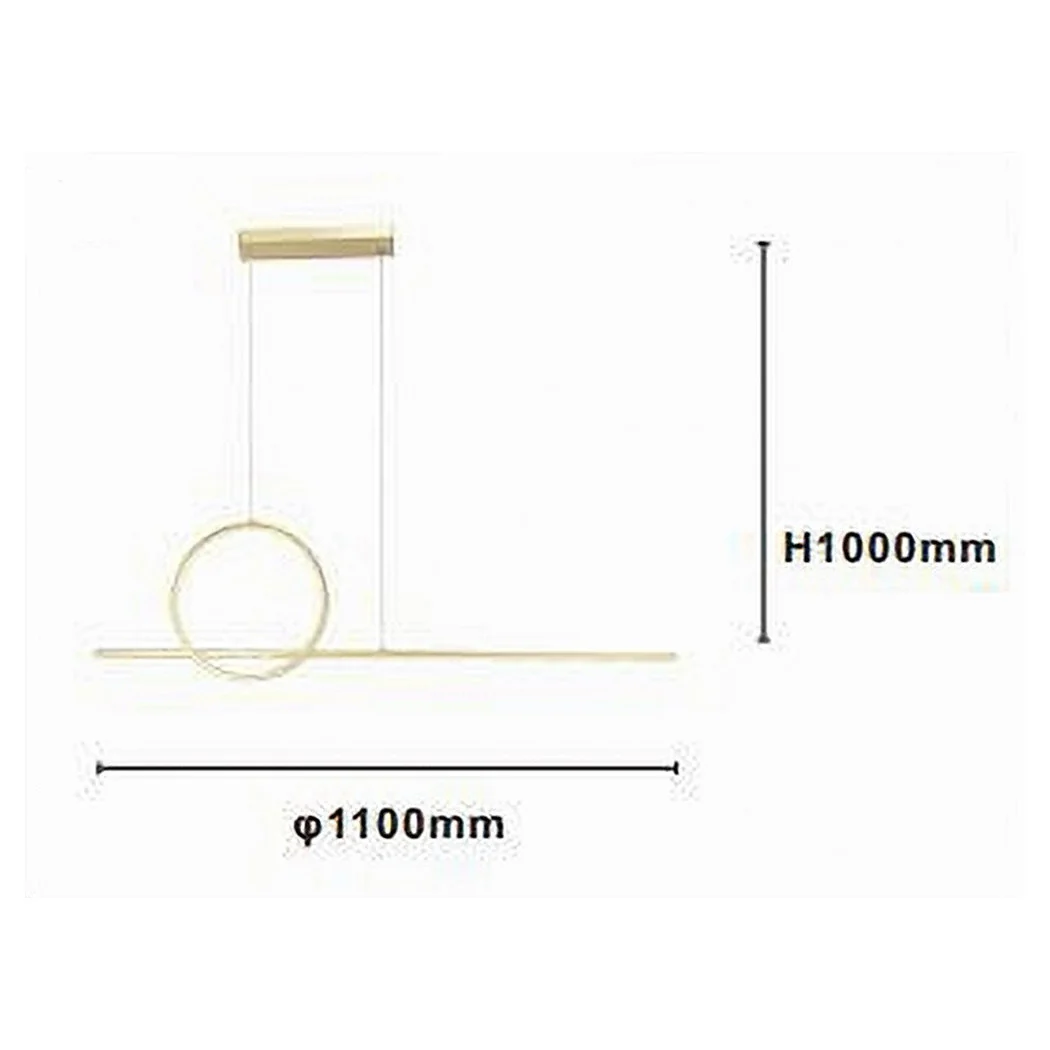 LED RESUMEN 48W DESIGN CERCHIO LINEA ORO IP20 CUCINA LUCE 4000K 33573