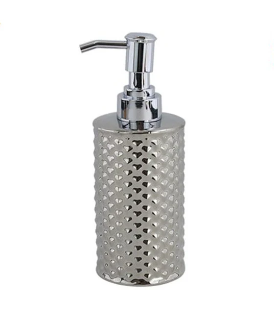 Dispensador de jabón líquido Accesorio de baño de plata con muebles de efecto de cabeza 87817
