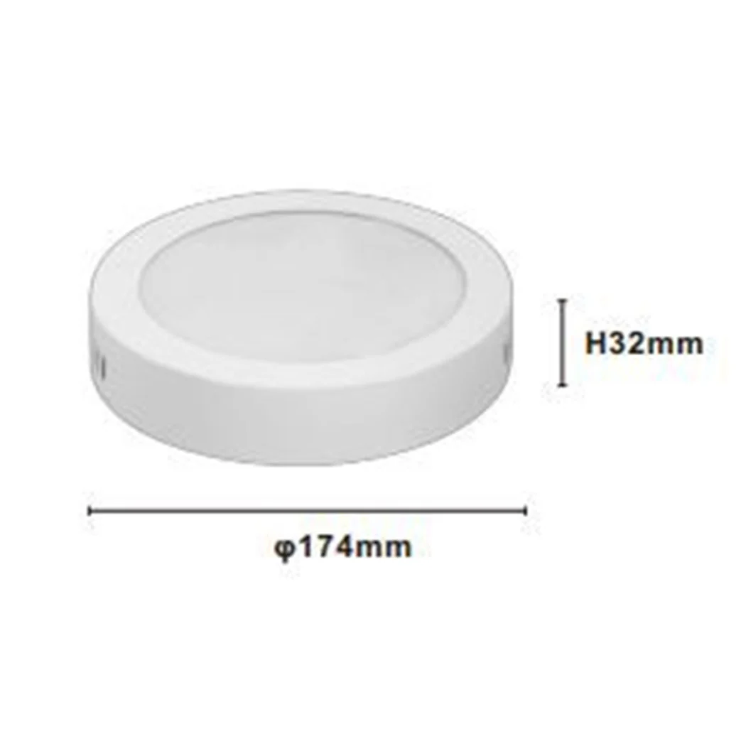 LED 12W LIGHT LIGHT 3000K-6500K Desplorador de pared de techo redondo 1320lm 00137