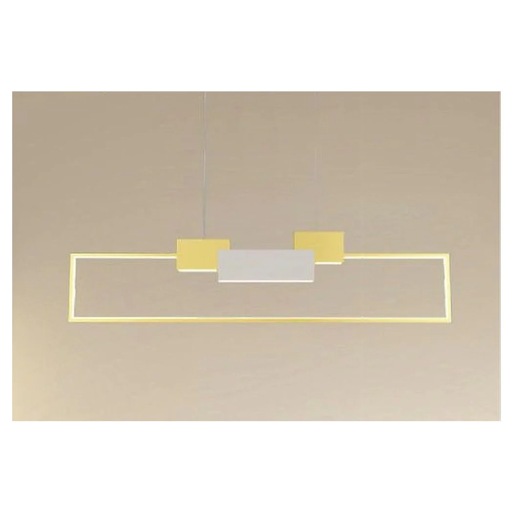 Lámpara de suspensión LED Rectangular 36W con control remoto Moderno Gold 71592