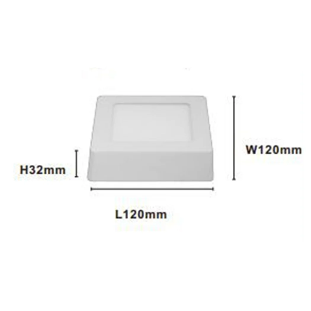 PLAFONIERA LED DA SOFFITT 6W LUCE 3000K-6500K PARETE QUADRATO CON INTERRUTTOR 00168