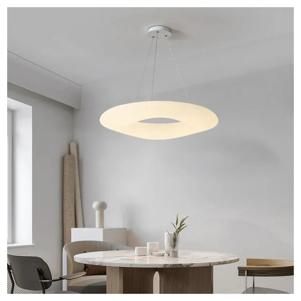 Araña de suspensión nórdica para sala de estar Sala de anillo decorativo