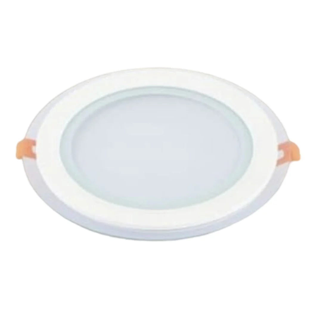 LED PANEL INCASSO LUCE 3000K-6500K 18W TONDO AM-CR-18 CON BORD TRANSPARENT 00656