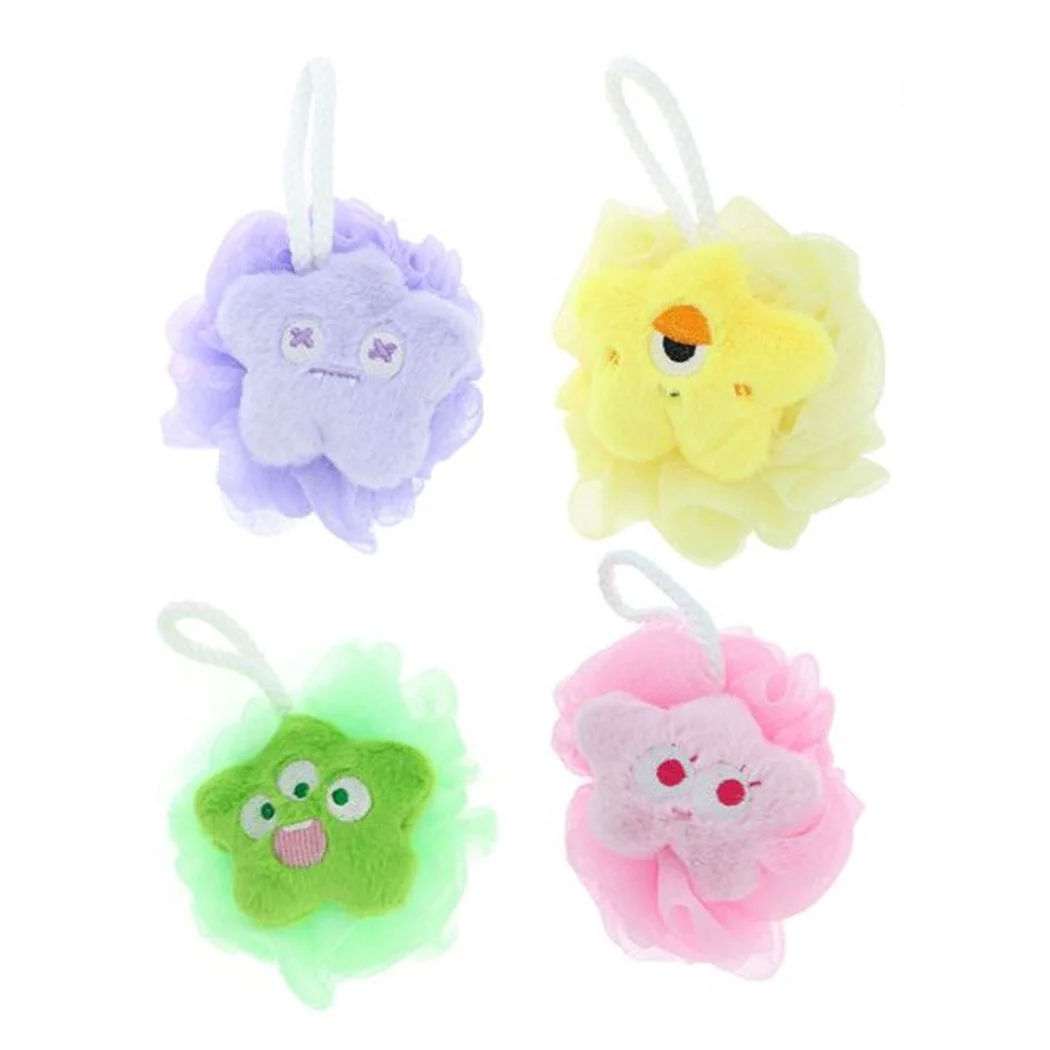 Baño de ducha de esponja de esponja Cuerpo de cuerpo exfoliante con estrella faccie 10781