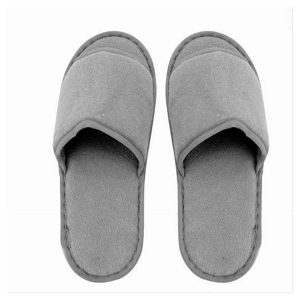Zapatillas de pareja Tela de baño de baño Tela gris 39-45 Habitación Hotel 79683