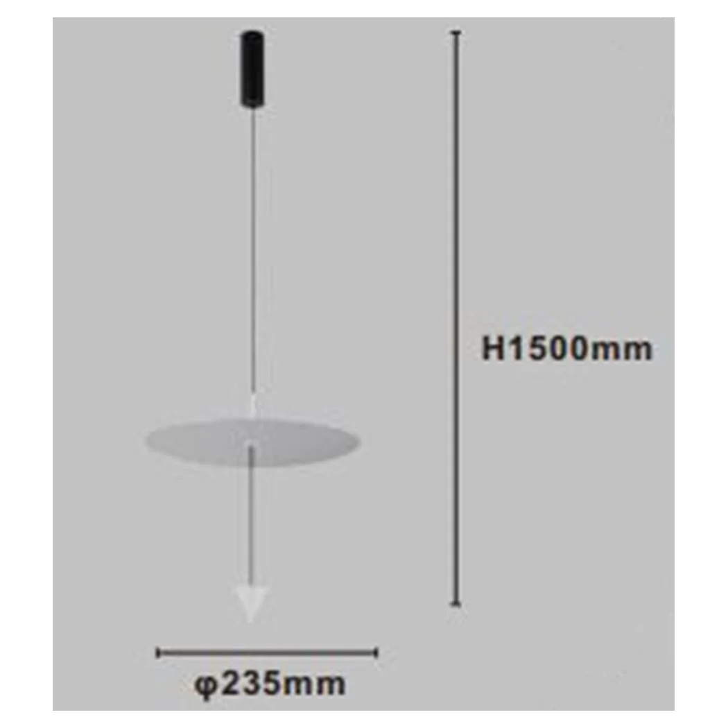 LAMPADA 12W LED LUZ 4000K DISCO Ø23.5CM CON BIANCO 32972