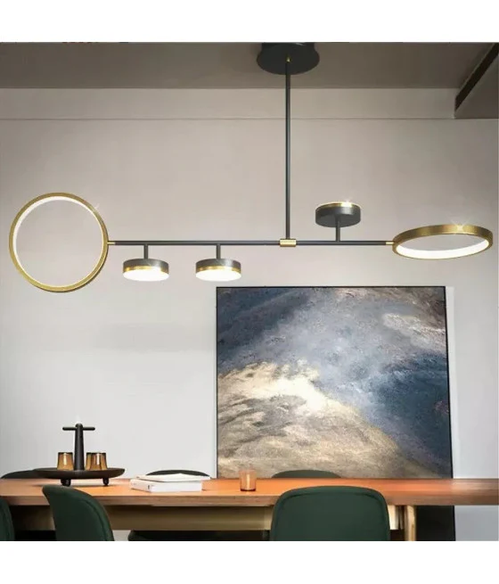 Lámpara de bronce blanco clásica con lámpara de techo de 8 brazos de suspensión 92389