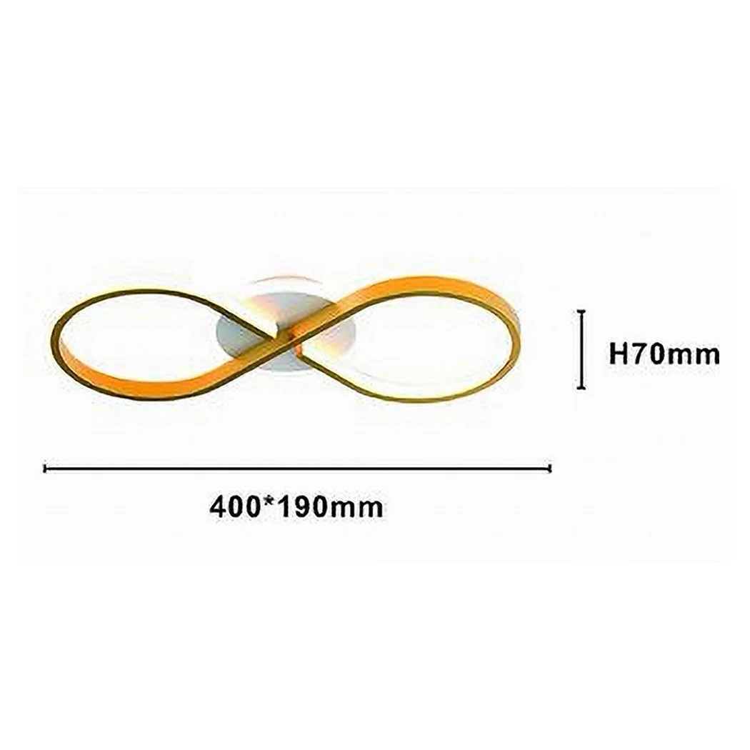 Moderno LED 22W Techo LED Forma trenzada Infinito Oro Natural Light 4000K 71316
