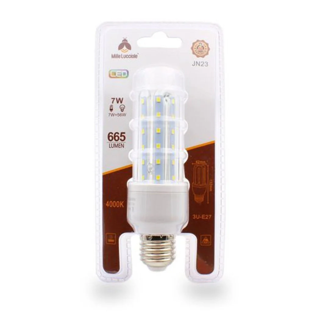 Bombilla LED JN23 E27 Conexión 7W 3U Luz natural 4000K Linear Tubular 665LM 87316