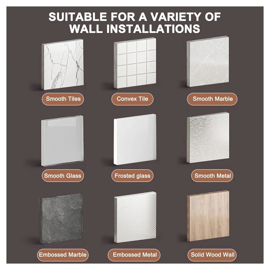 Titular de la herramienta con 6 ganchos pegatina colgando cucharón titular de cocina gadget cuchillos