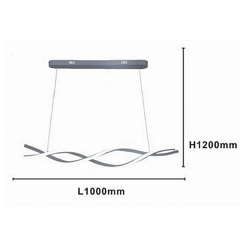 LED RESUMEN 48W SISTEMA SPIRAL ONDULATE VORTIC INTRECCIATE LUCE 6500K 32538