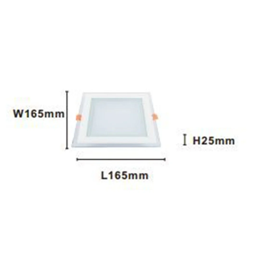 LED PANNEL INCASSO LUCE 3000K-6500K 18W QUADRATO AM-CS-18 CON TRANSPARENT BORD 00694