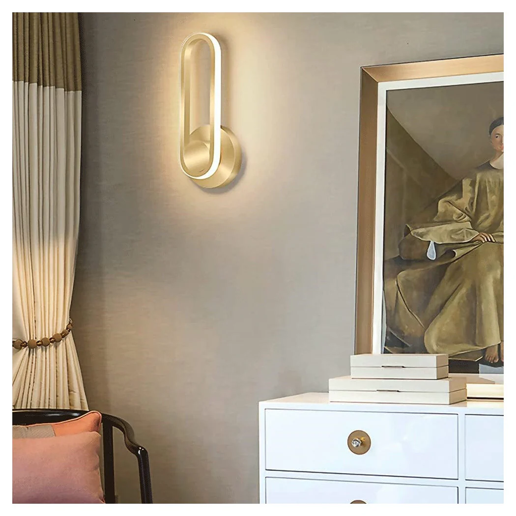LED de pared LED 13W Oval Vertical Gold Light Natural Light 50346