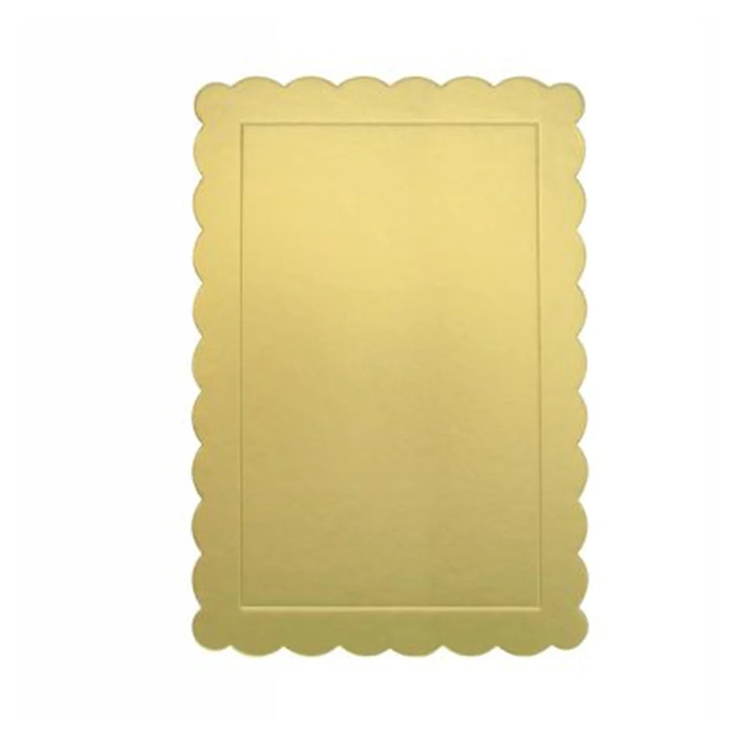 Set 2pz Base para la torta rectangular Golden Naundor 30x40cm con borde 31157
