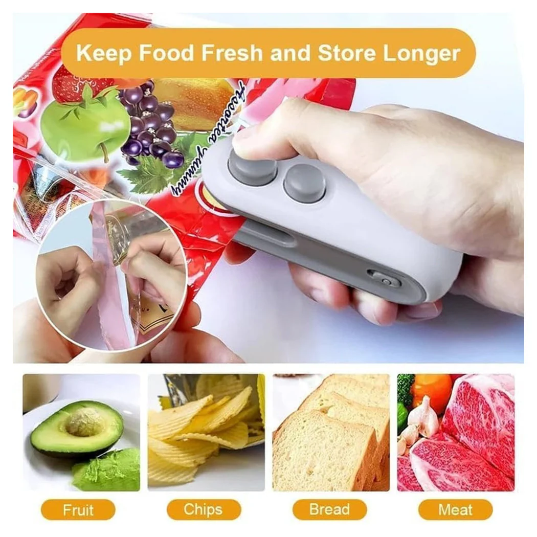 MINI SIGILLANTE 2 EN 1 USB RECARICAL PORTABLE A SIGILLARE SACCHETTI