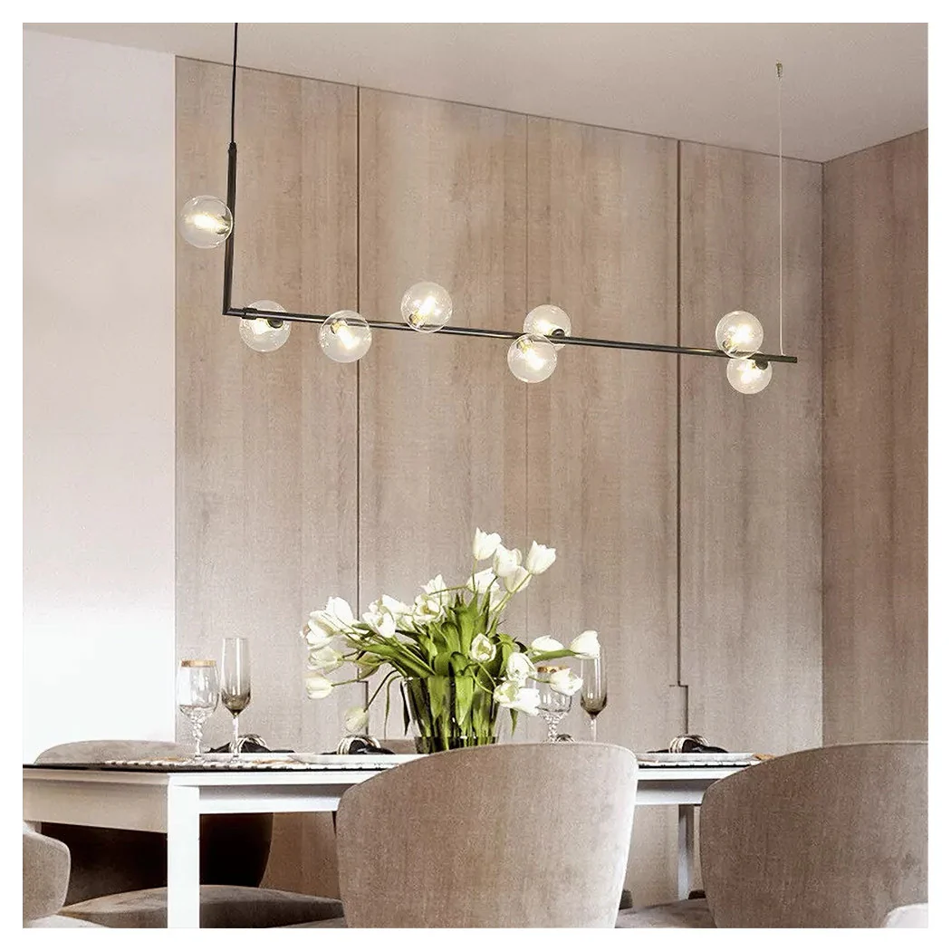 Lámpara de 8 g9 bolas en vidrio de vidrio de vidrio moderno diseño 71638
