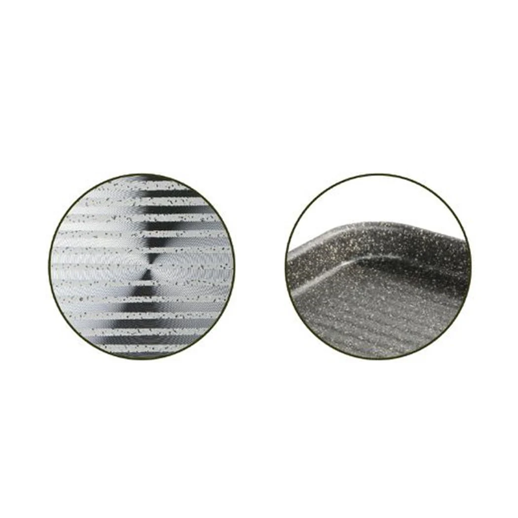 Silla cuadrada 31,5 cm Piedra antideslizante resistente a los rasguños con mango negro 041064m