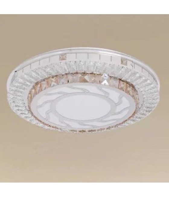 PLAFONIERA SOFFITTO 45W Ø40CM LED DESIGN EN LA LUZ VORTICA STRATI CRISTALLAL FREDDA 04067