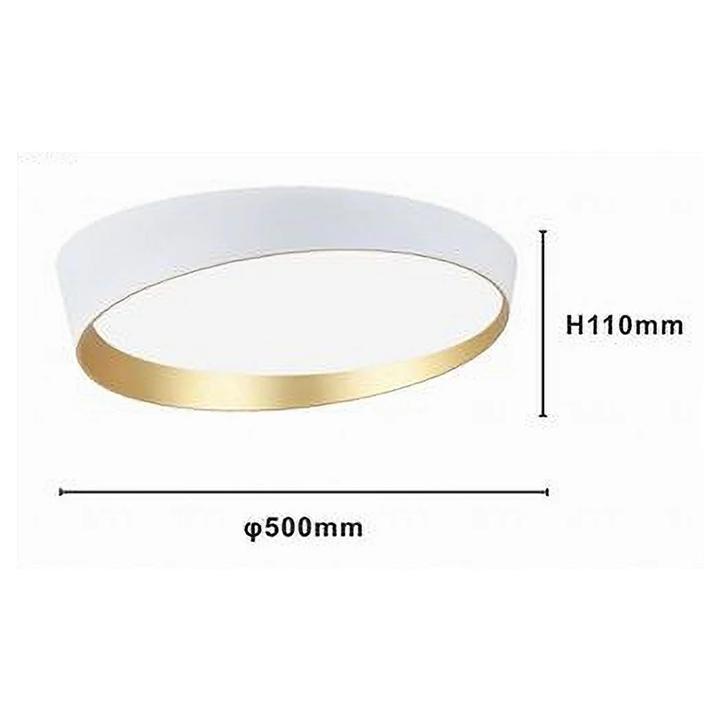 Luz de techo LED 68W Cinta redonda de araña de oro blanco Luz de frío 32767