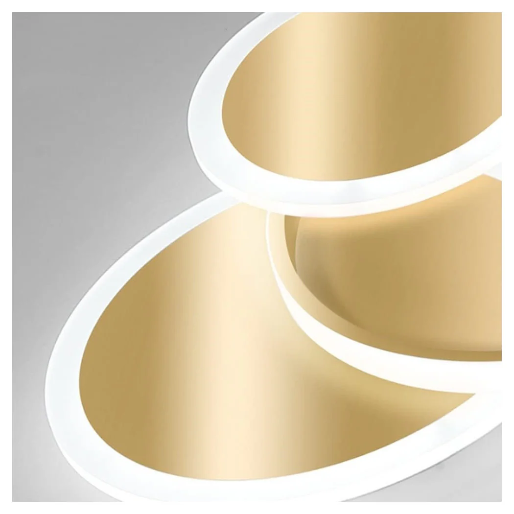 Círculo LED LED LED frío 38 W Leche de techo de oro moderno 50040