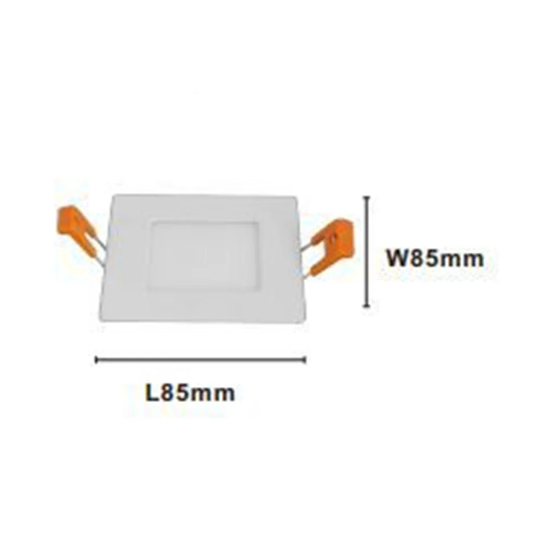 Panel LED 3 vatios de cuadrado blanco 65 mm Light 3000K-6500K IP20 00076