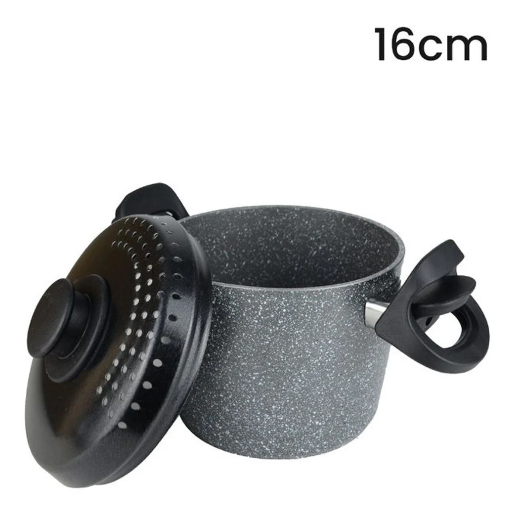 Cocina de cocción antiadherente con tapa perforada para la parte superior de inducción de Ø16-20cm