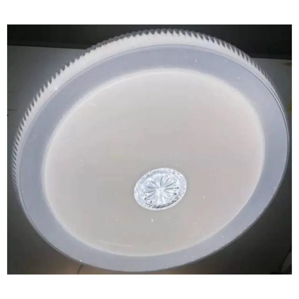 PLAFONIERA CON CENTRAL CRISTAL MODERN 40CM 50W LED LUCES 6500K 80404