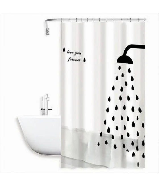 Ducha Tienda Tienda Bañera 12 Ganchos Imprimir Flores Pink 240x200cm 87576