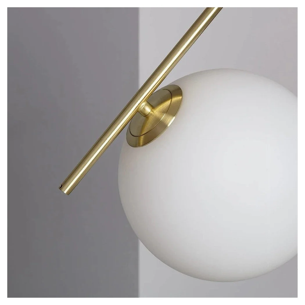 Chandelier de suspensión E27 Oro con Esfera de vidrio moderna Minimal 32828