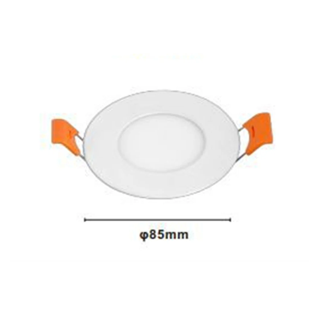 LED PANEL 3 WATT POR INCASSO ROTONDO BIANCO Ø85MM LUCE 3000K-6500K IP20 00014