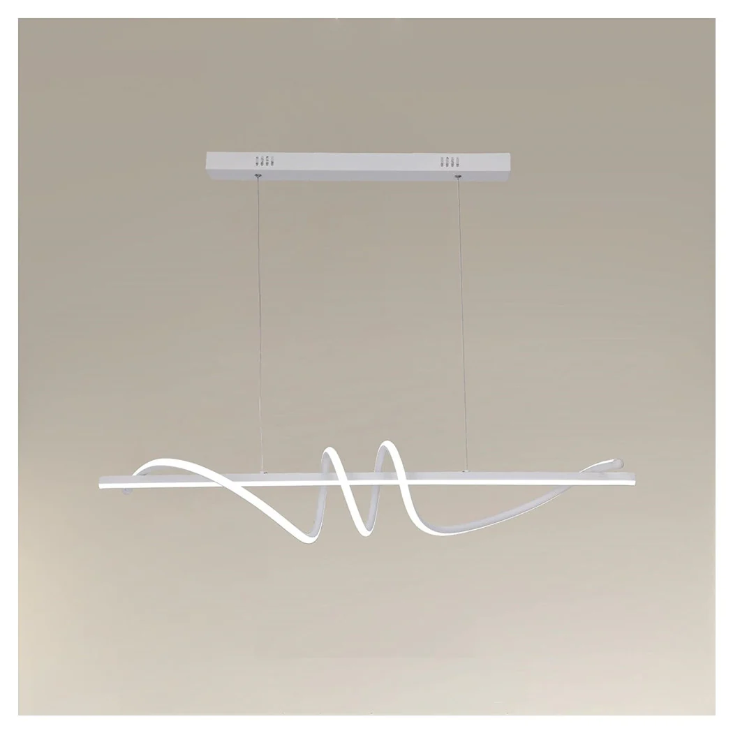 Colgante araña LED 65W Spiral blanco ondulado 4000K Horizontal Vortex 32422