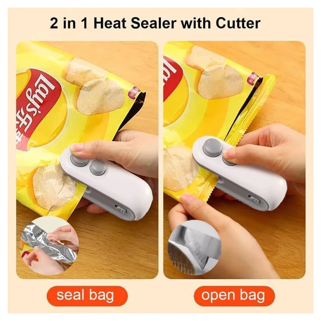 MINI SIGILLANTE 2 EN 1 USB RECARICAL PORTABLE A SIGILLARE SACCHETTI