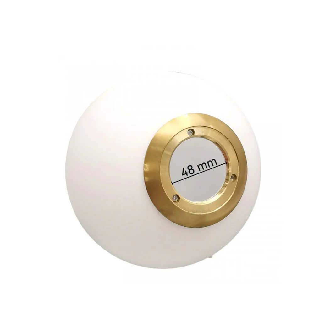 Araña de suspensión de oro con bola de cristal blanca E27 Minimal Minimal 33504