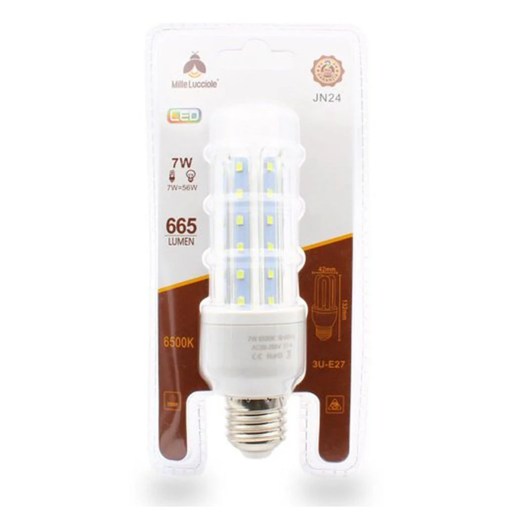 Bombilla LED JN24 Ataque E27 7W 3U Luz fría 6500k Tubular lineal 665LM 87323