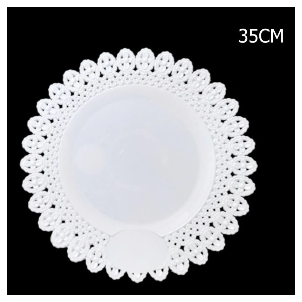 Trima Trinate Blanco 35 cm Redondo Plano con aperitivos Dulces Transporte