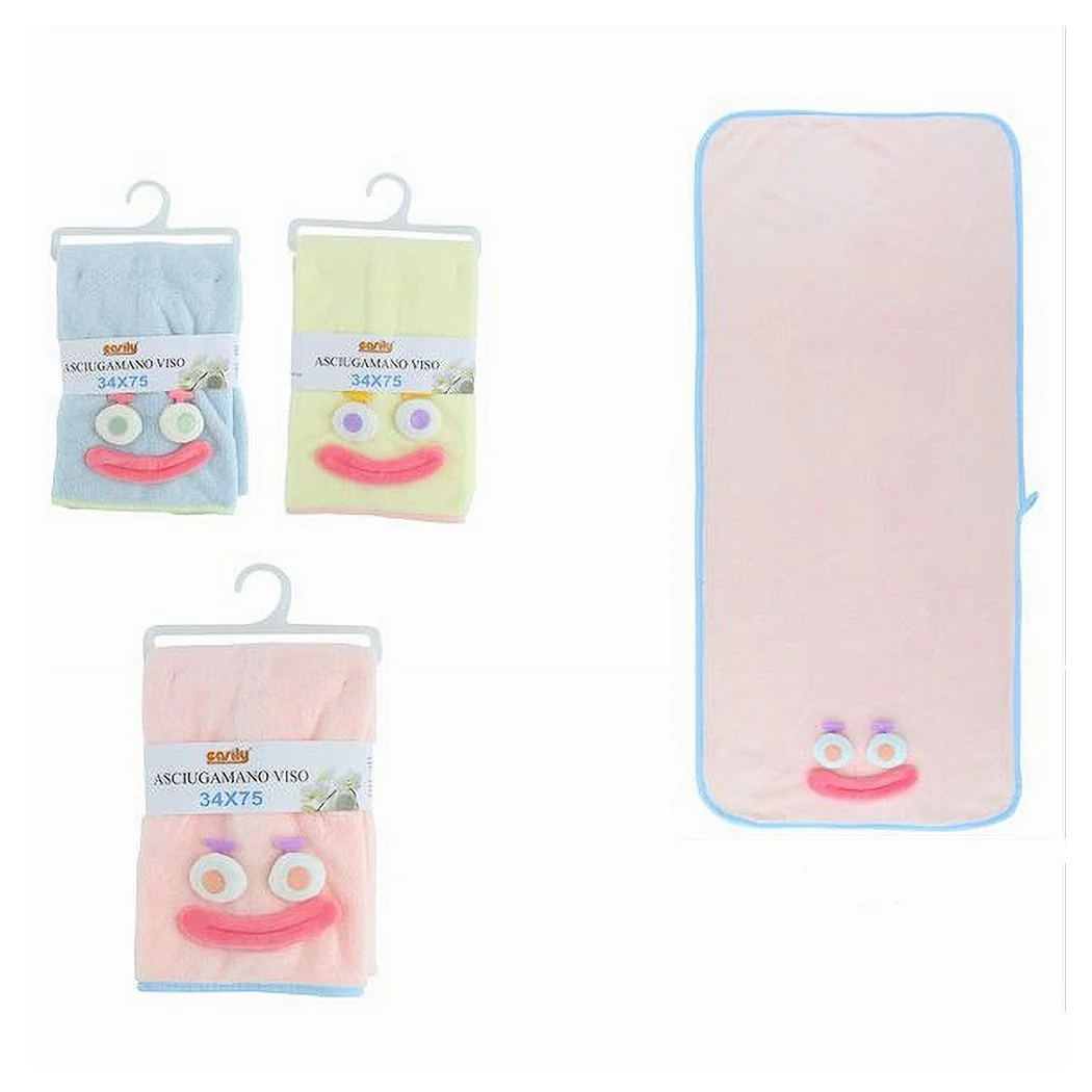 Toalla de cara de 34x75cm de tela suave con baño de invitados 2 colores 10737