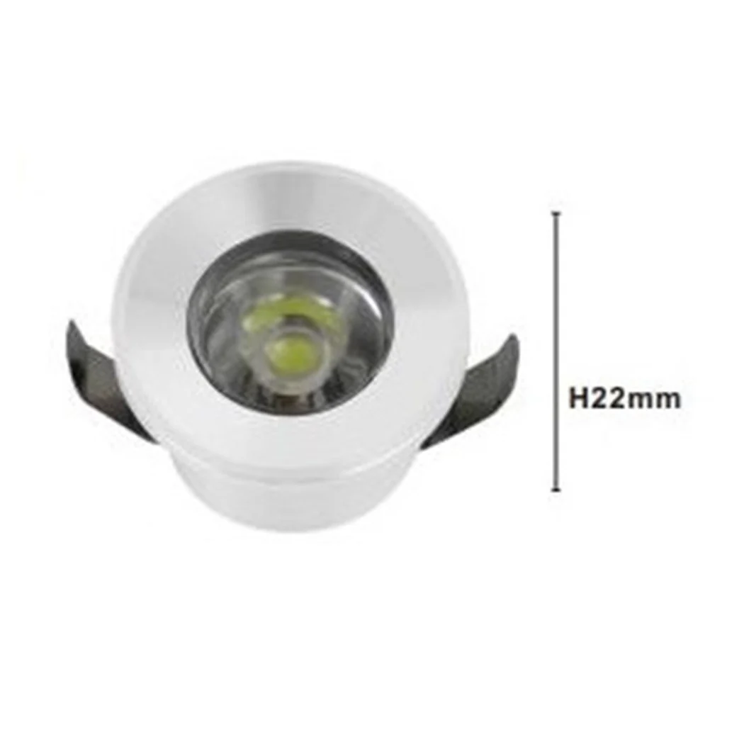 Spotlight 1W LED Techo empotrado IP20 Blanco Mini Spot Light Scores Frío 00205