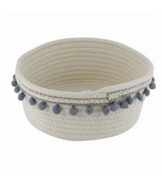 Puff Puff Puf Pouf Contenedor Acolchado Almacenamiento Beige Sentado 38x38x35cm 79430