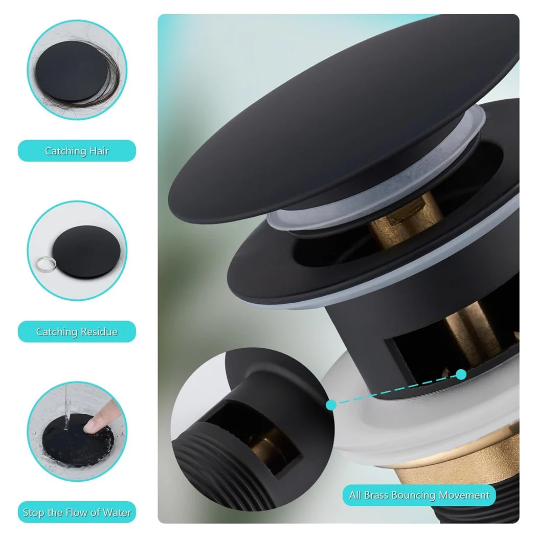 Pilar Haga clic en el fregadero de fregadero universal 1/4 