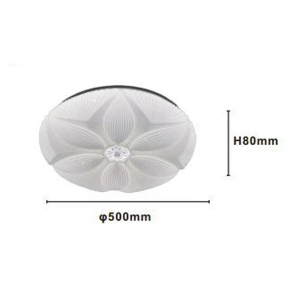 Lámpara de techo de techo LED Decoración de flores 60W Luz de frío blanco 6500k IP20 16744