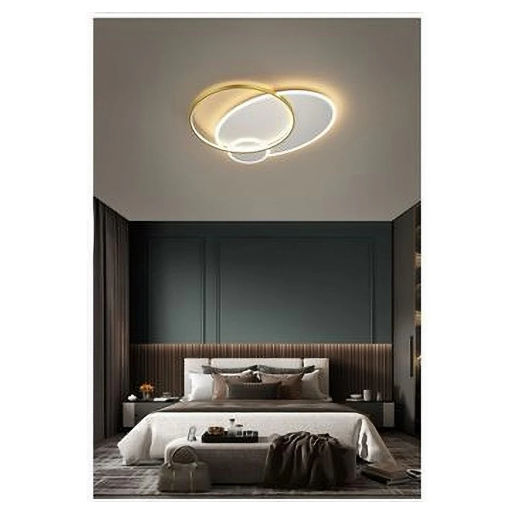 Luz de techo LED 42W Círculo Oro blanco Moderno Techo redondo Luz fría 71561