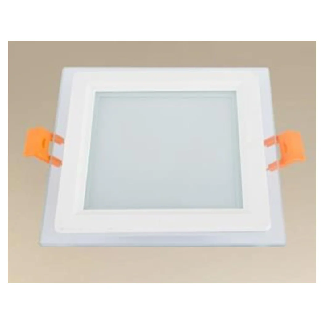 LED PANNEL INCASSO LUCE 3000K-6500K 9W QUADRATO AM-CS-9 CON BORD TRANSPARENT 00670