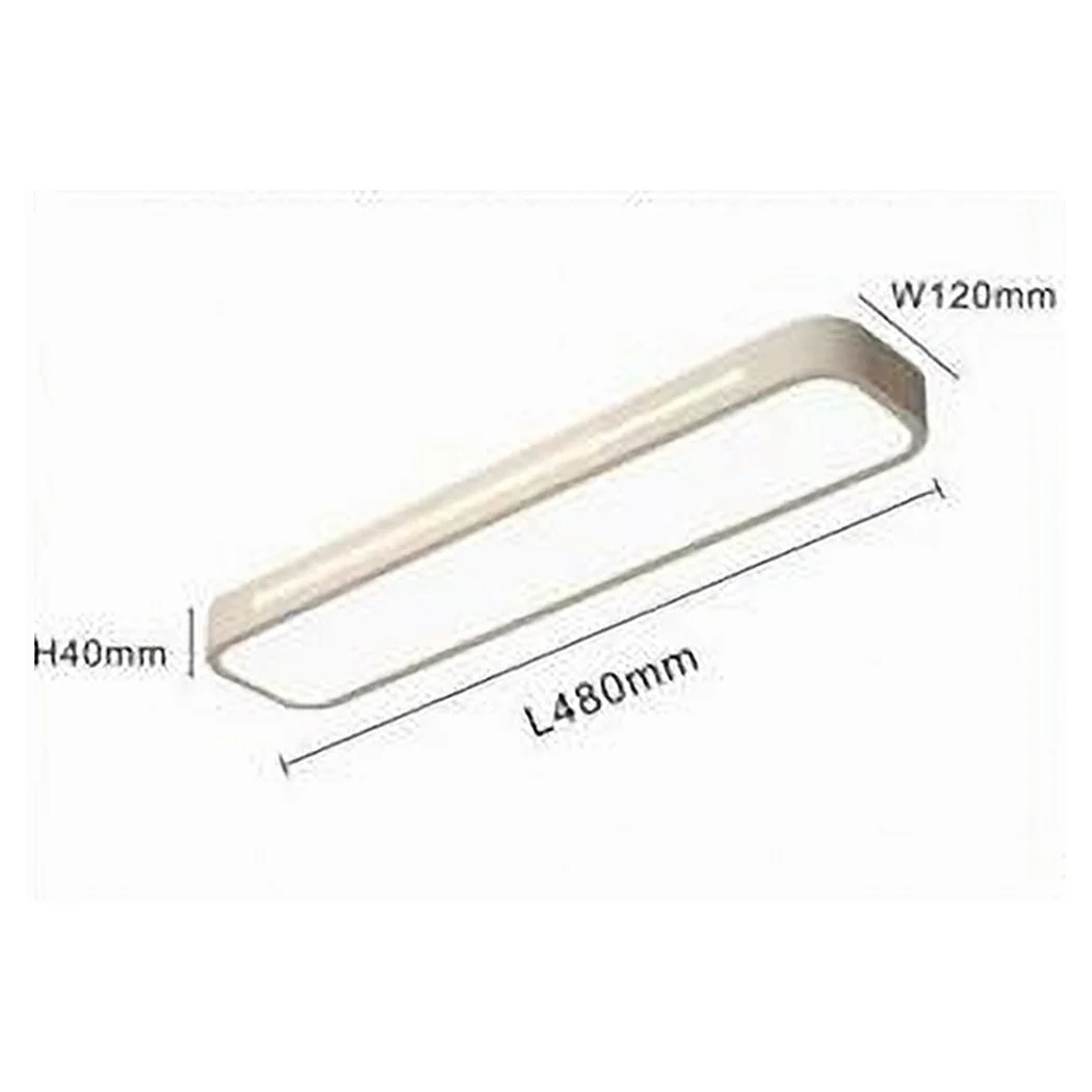 Luz de techo LED 16W Moderna franja de techo rectangular blanca 6500k 50187