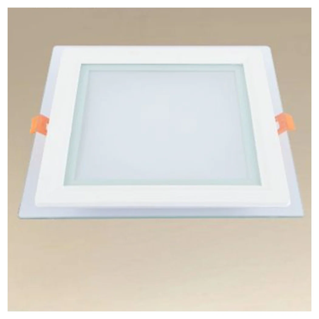 LED PANNEL INCASSO LUCE 3000K-6500K 18W QUADRATO AM-CS-18 CON TRANSPARENT BORD 00694