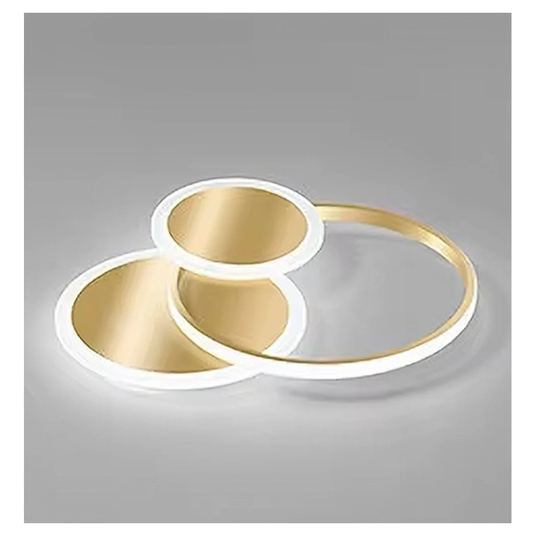 Círculo LED LED LED frío 38 W Leche de techo de oro moderno 50040