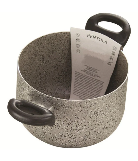 Cazuela con 2 ollas de madera resistente a los arañazos de madera para la inducción de Ø16 a 24cm