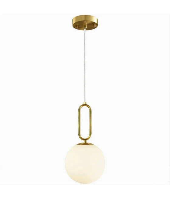 Moderno LED suspensión Chandelier Double Circle Gold 58W con control remoto 31883