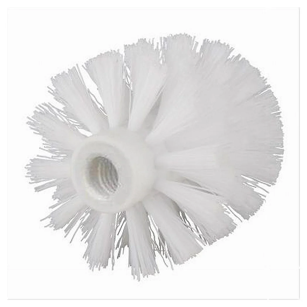 Cabeza redonda para baño WC Cepillo de repuesto Limpieza de limpieza de baño blanco 10cm 79825
